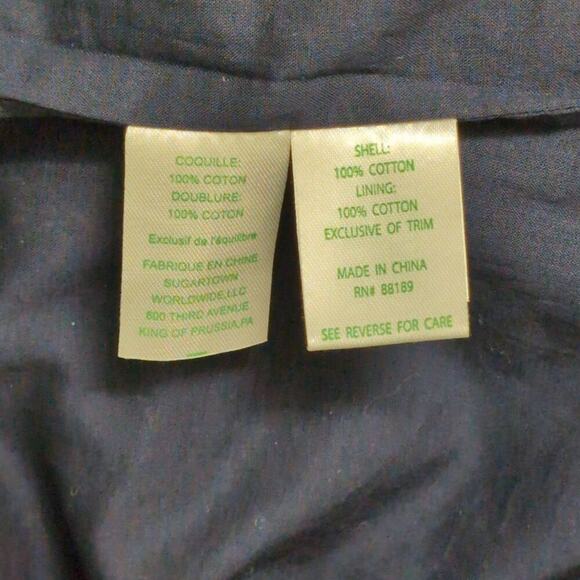 Lilly Pulitzer Annabelle Shift Dress Navy Blue Gold Trim Halter Neck Mini 4 - Picture 8 of 10